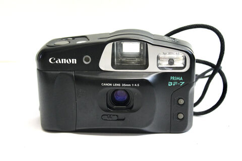 28: Canon Prima BF-7 Descriptif:
Canon Prima BF-7
Compact 
Objectif: 35mm
Etat général: excellent, en état de marche
Prix : 50€ ( + prix du transport)