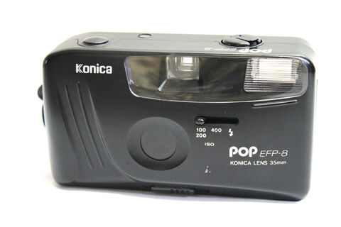 31: Konica Pop EFP-8 Descriptif:
Konica Pop EFP-8
Konica lens 35mm
Compact 
Etat général: excellent, en état de marche
Prix : 20€ ( + prix du transport)